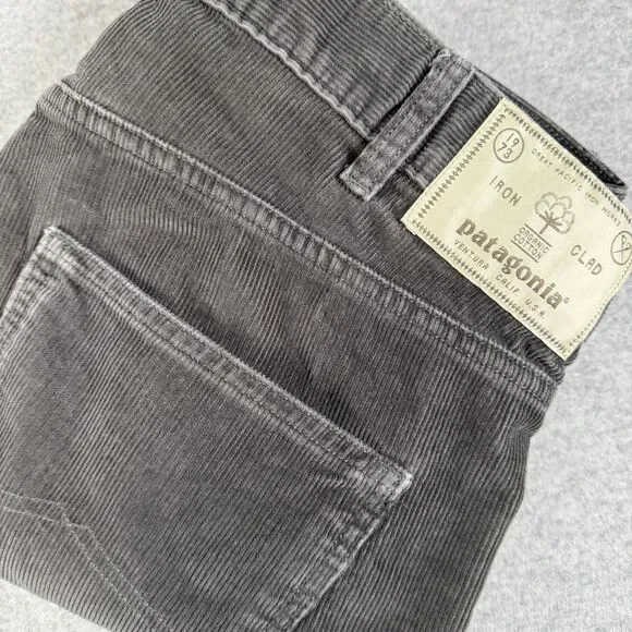 Patagonia‎ Corduroy Pants Men's 32x30 Gray Straight Fit Ironclad Worn Wear
